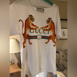 Gucci Cream Top with Black Trim